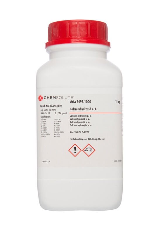 Calcium Hydroxide For Analysis P.A.,Acs,Reag. Ph Eur 1 Kg