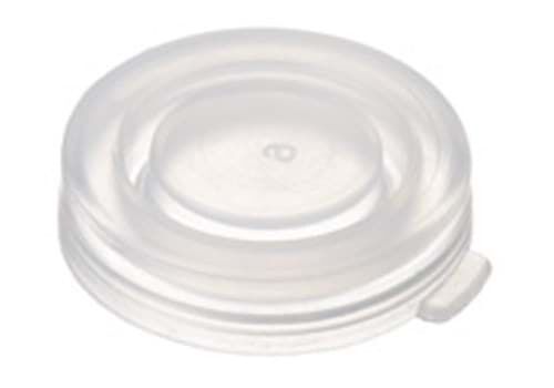 Kapak 22mm, Pe, Sıkmalı, 23,5 X 5,5mm, Şeffaf, Üst Kapalı 100 Adet