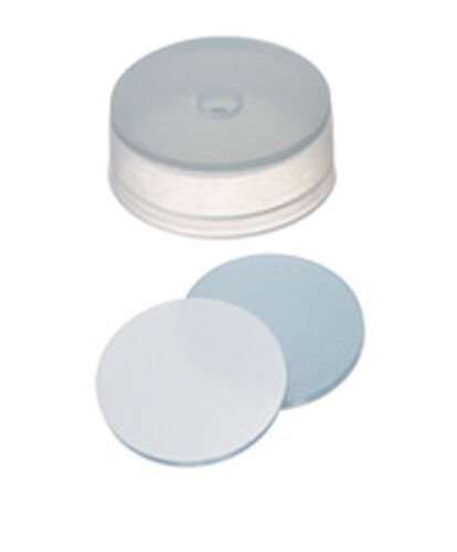 Kapak 22mm, Şeffaf, Orta Delikli, Kapak Yüksekliği: 8,4mm, Silikon Şeffaf Mavi/Ptfe Beyaz, 45° Shore A, 1,3mm 100 Adet