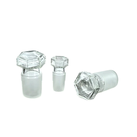 Kapak - Cam - Hexagonal - Şeffaf - NS 29/32
