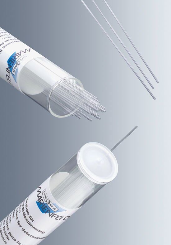 Erime Noktası Tayin Pipeti, Cam, İki Ucu Açık, 80x1.55 mm