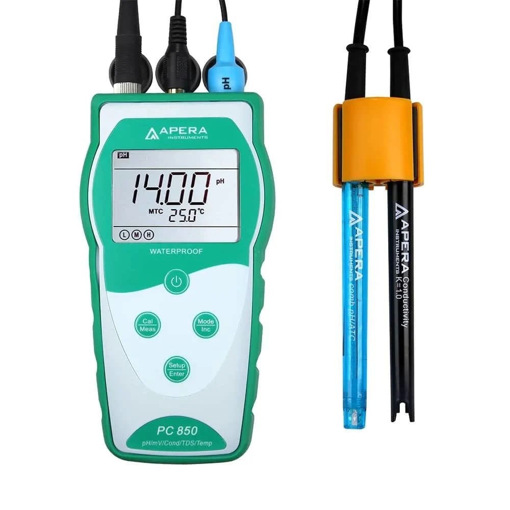 PC850 Taşınır ph /İletkenlik metre ve probları