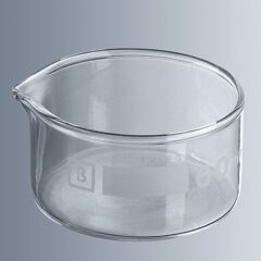 Kristalizasyon Kabı, Cam, Ağızlı, 3500 ml