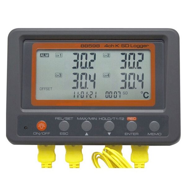 AZ 88598 K Tipi Sıcaklık Kayıt Cihazı 4 Kanallı Datalogger