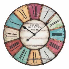 Analog XXL duvar saati VINTAGE OLD TOWN CLOCK