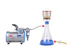 Vakum Filtrasyon Sistemi, Paslanmaz Çelik Huni 100 ml + Nuçe Erleni 1000 ml