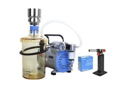 Vakum Pompası + Filtrasyon Sistemi, Yağsız, Kapasite 18 Lt, 670 mmHg (89.3 kPa), 220V/50Hz