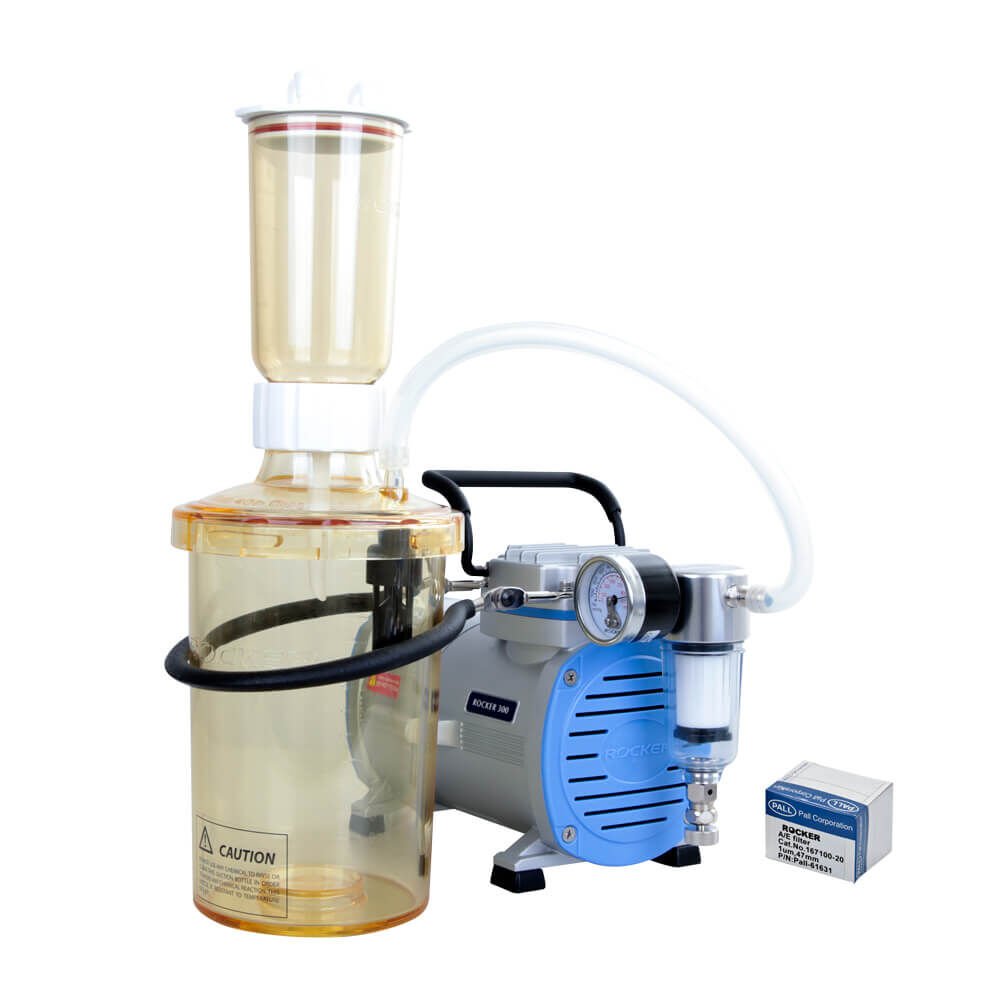 Vakum Pompası + Filtrasyon Sistemi + Filtre, Yağsız, Kapasite 18 Lt, 670 mmHg (89.3 kPa), 220V/50Hz