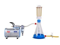 Vakum Pompası + Filtrasyon Sistemi + Filtre, Yağsız, Kapasite 18 Lt, 670 mmHg (89.3 kPa), 220V/50Hz