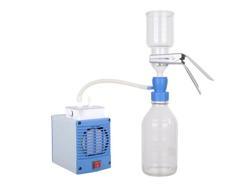Vakum Pompası, Kimyasala Dayanıklı + Filtrasyon Sistemi, Yağsız, Kapasite 20 Lt, 670 mmHg (89.3 kPa), 220V/50Hz