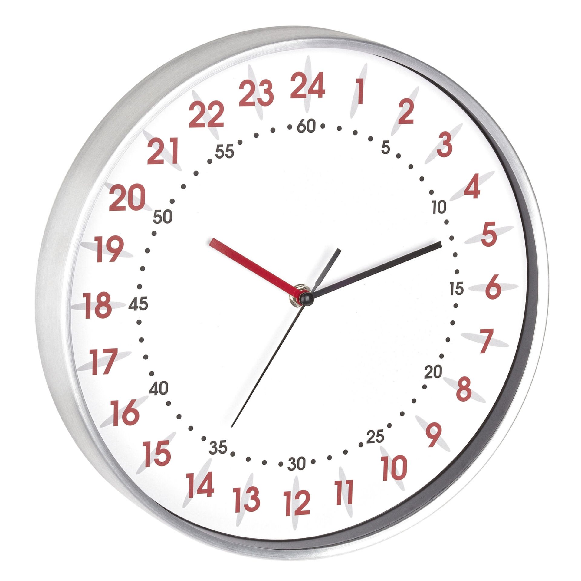 24 saat kadranlı analog duvar saati