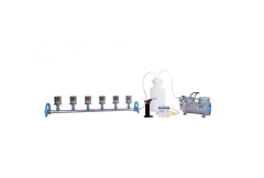 Vakum Filtrasyon Sistemi, Rocker 400 + Paslanmaz Çelik 6'li Manifold + Paslanmaz Çelik 100 ml Huni + Pall Gn-6 Filtre 47 mm, 0.45 µm + Atık Toplama Şişesi + Silikon Hortum + Filtre + Dragon 100 Bek