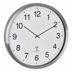 Alüminyum çerçeveli analog XXL radyo kontrollü saat