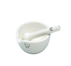 Porselen Havan, İçi Sırsız, 1000 ml, Havan Eli Hariç, Çap: 180 mm, Yükseklik: 80 mm 1 Adet