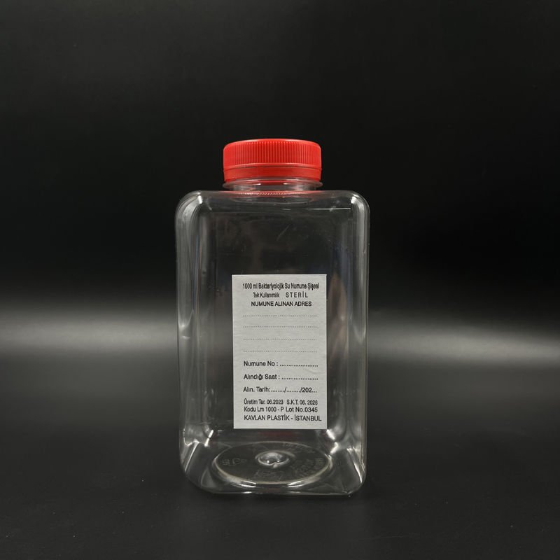 Su Numune Şişesi 1000 ml Pet Tiyosülfatlı Steril