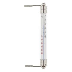 Metal tutuculu analog pencere termometresi
