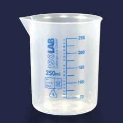 Beher - P.P - Kısa Form - Mavi Skala - 25 Ml