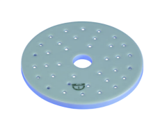 Porselen Desikatör Diski, Çap: 190 mm, Yükseklik: 9,4 mm, Orta Delik: 20 mm, Küçük Delikler: 5 mm 1 Adet