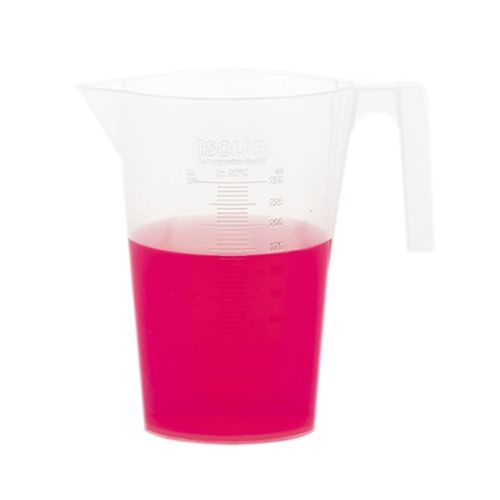 Beher - Kulplu - P.P - Kısa Form - Kabartma Skala - 250 Ml