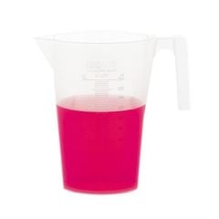 Beher - Kulplu - P.P - Kısa Form - Kabartma Skala - 250 Ml