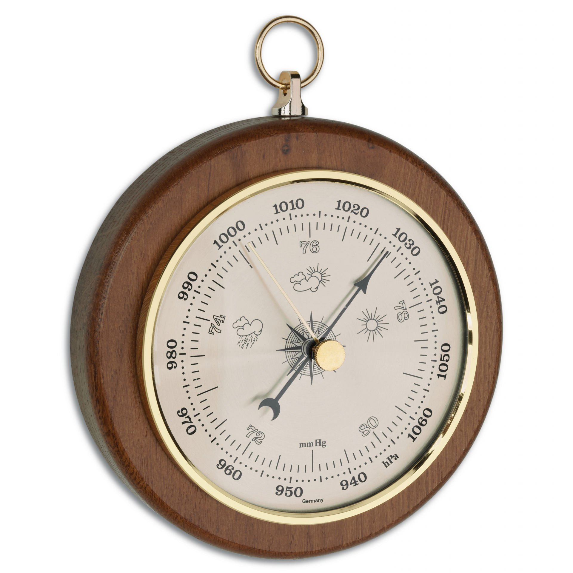 Meşe ağacı analog barometre