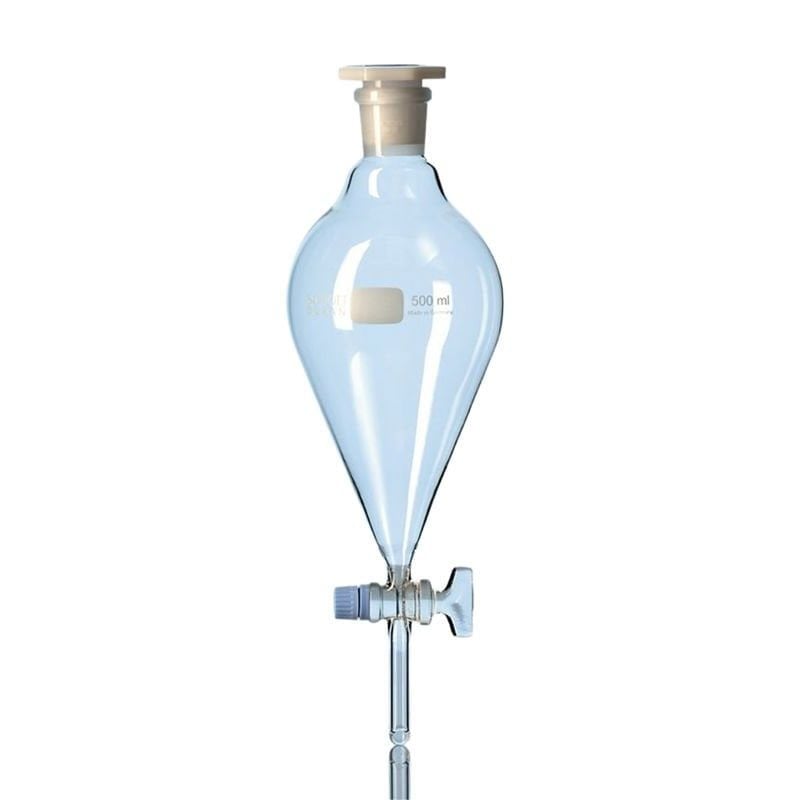 Ayırma Hunisi-Armudi Tip-Cam Musluklu 1000 ml
