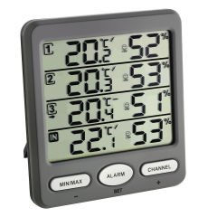 3 Vericili Kablosuz Termo-Higrometre KLIMA-MONITOR