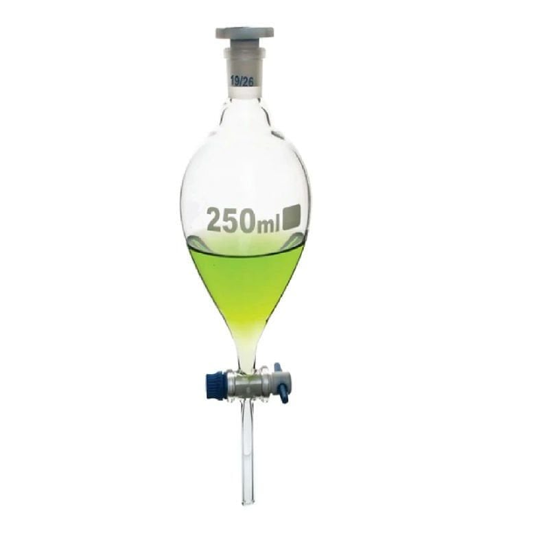 Ayırma Hunisi-Armudi Tip-Teflon Musluklu 500 ml