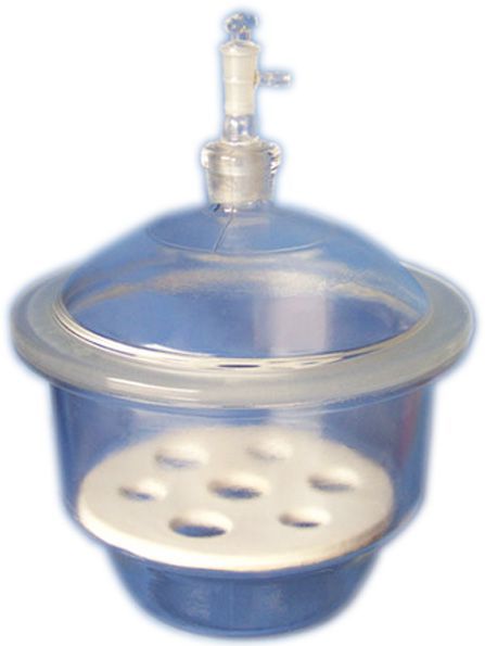 Desikatör - Vakumlu Kapaklı - Porselen Diskli 150 Mm