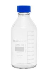 Mavi Vida Kapaklı Otoklavlanabilir Şişe 1000 ml 10 Adet / Paket