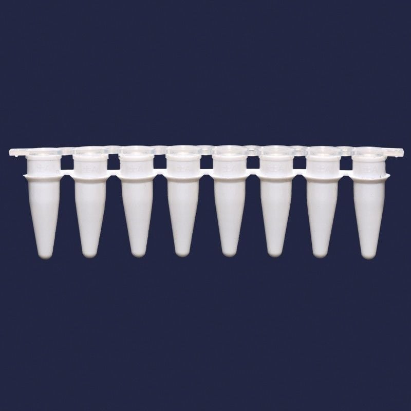Qpcr Şeridi - Şeffaf - Demonte Düz Kapaklı - 0,1 Ml