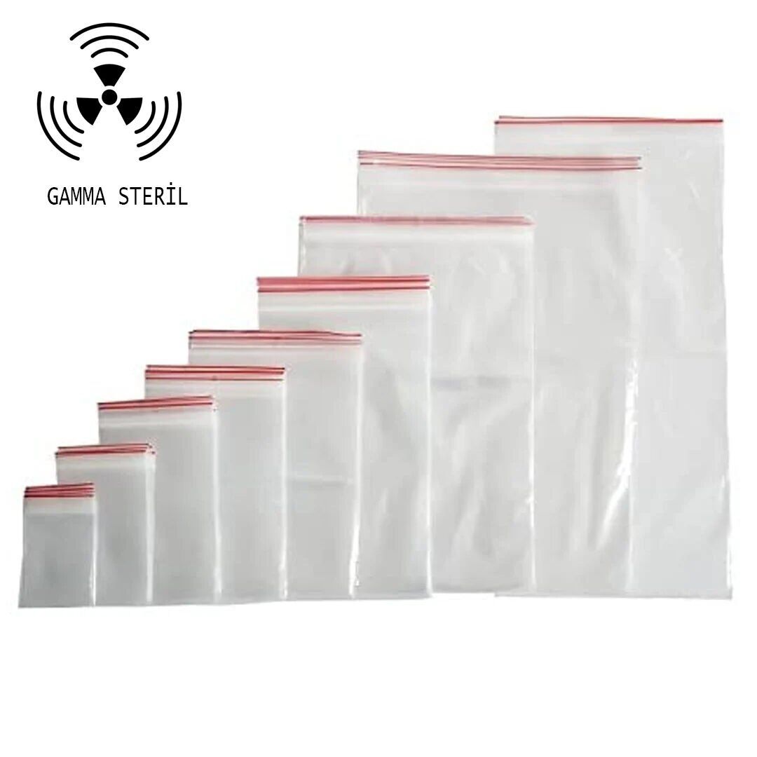 Kilitli Numune Poşeti 9x11 cm Gama Steril