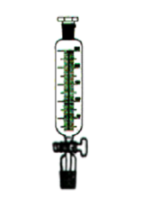 Silindirik DAMLATMA HUNİSİ - Dereceli  TEFLON musluklu 500