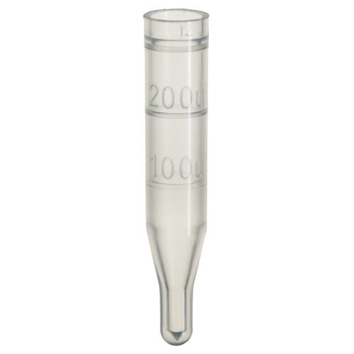 Micro Insert, 0,1 ml PP 29 X 6mm, Şeffaf , 10mm Top, Dolum Hatli 100 Adet