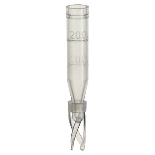 Micro Insert, 0,1ml PP 29 X 6mm, Şeffaf, 10mm Top, With Filling Lines And Attached Plastic Spring 100 Adet