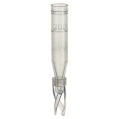 Micro Insert, 0,1ml PP 29 X 6mm, Şeffaf, 10mm Top, With Filling Lines And Attached Plastic Spring 100 Adet