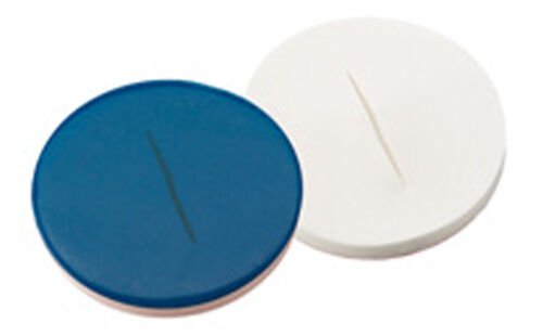 Septa 8mm, Silikon / Ptfe Mavi, 55° Shore A, 0.9mm, Yarık 100 Adet
