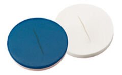 Septa 8mm, Silikon / Ptfe Mavi, 55° Shore A, 0.9mm, Yarık 100 Adet