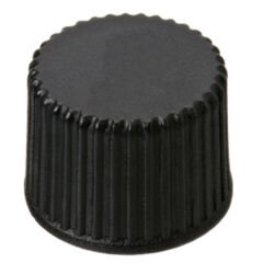 Kapak 8mm, Pp, Vidalı, Üst Kapalı, Siyah, 8-425 Thread 100 Adet