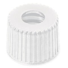 Kapak 8mm, Pp, Vidalı, Orta Delikli, Beyaz, 8-425 Thread 100 Adet