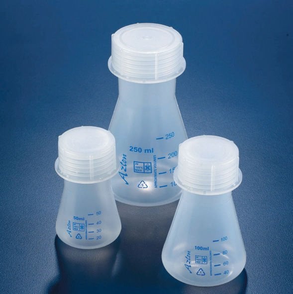 Erlenmayer Geniş Boyunlu Vida Kapaklı (Pp) 250 Ml