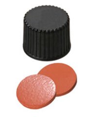 Kapak 8mm, Vidalı, Siyah, Pp, Üst Kapalı, Natural Kauçuk Kırmızı-Turuncu/Tef Şeffaf, 60° Shore A, 1.3mm 100 Adet