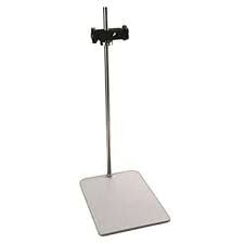 Universal plate stand(WxD: 20x31cm), including support holder(H: 78cm) and fixing device Grey，two-section, combined rod