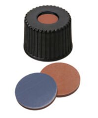Kapak 8mm, Vidalı, Siyah, Pp, Orta Delikli, Butyl Kırmızı/Ptfe Gri, 55° Shore A, 1.3mm 100 Adet