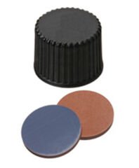 Kapak 8mm, Vidalı, Siyah, Pp, Üst Kapalı, Butyl Kırmızı/Ptfe Gri, 55° Shore A, 1.3mm 100 Adet