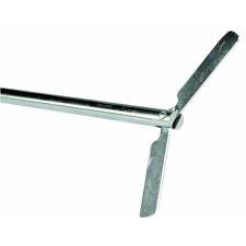 Straight stirrer, shaft length 40cm,stirrer diameter 6cm, 316L stainless steel