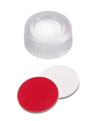 Kapak 9mm, Pp, Şeffaf, Orta Delili; Silikon Beyaz/Ptfe Kırmızı, 55° Shore A, 1.0mm 100 Adet