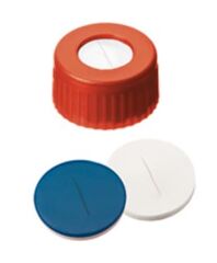 Kapak 9mm, Pp, Kırmızı, Orta Delikli, Silikon Beyaz/Ptfe Mavi 100 Adet