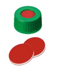Kapak 9mm, Pp, Yeşil, Orta Delikli, Ptfe Kırmızı/Silikon Beyaz/Ptfe Kırmızı, 60° Shore A, 1.0mm 100 Adet