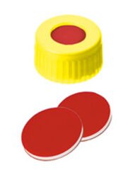 Kapak 9mm, Pp, Sarı, Orta Delikli, Ptfe Kırmızı/Silikon Beyaz/Ptfe Kırmızı, 45° Shore A, 1.0mm 100 Adet